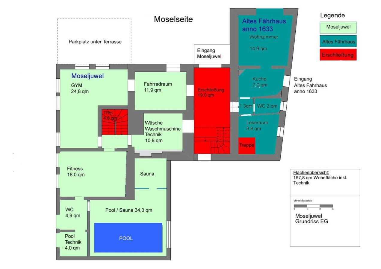 Moseljuwel Mit Exklusiver Sauna Und Indoor Pool Villa Traben-Trarbach Exterior photo